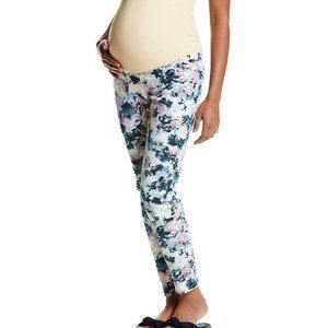 Flutter & Kick Women's Maternity Denim Blue Jeans Size 10 Skinny Leg